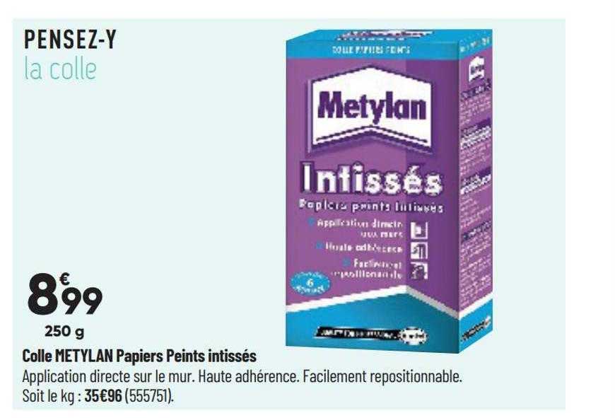 colle metylan papiers peints intissés