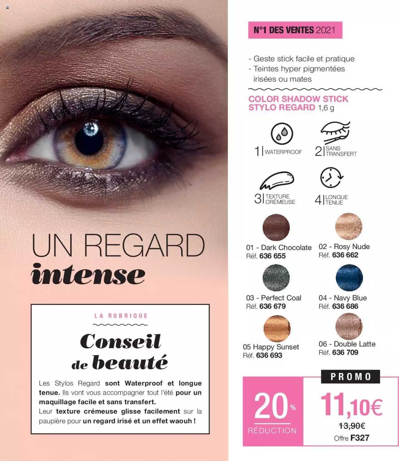 color shadow stick stylo regard