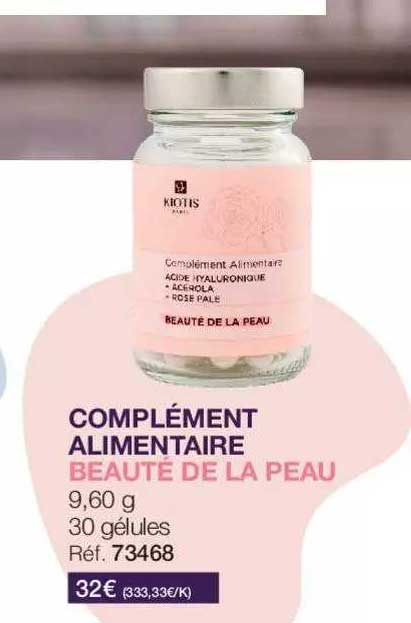 complément alimentaire beauté de la peau