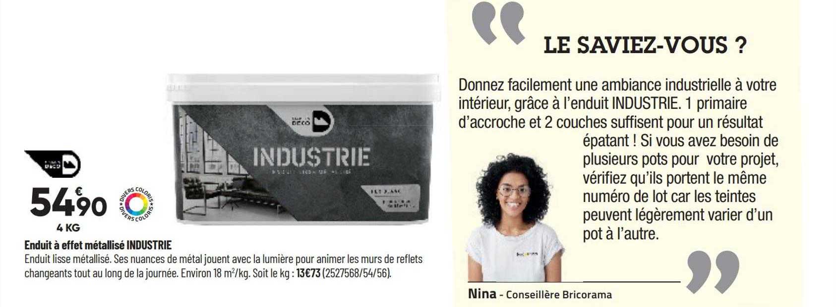 enduit à effet métallisé industrie