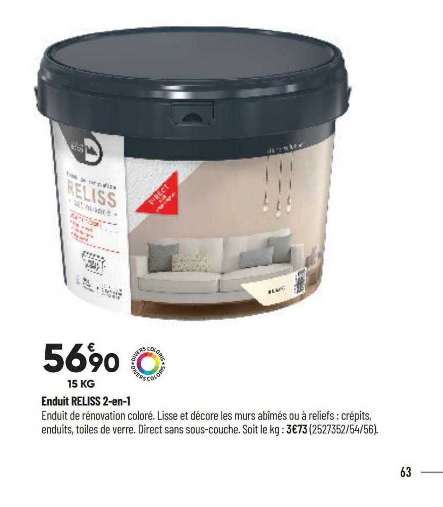 Enduit Reliss 2-en-1
