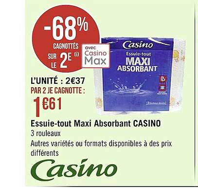 Essuie-tout Maxi Absorbant Casino