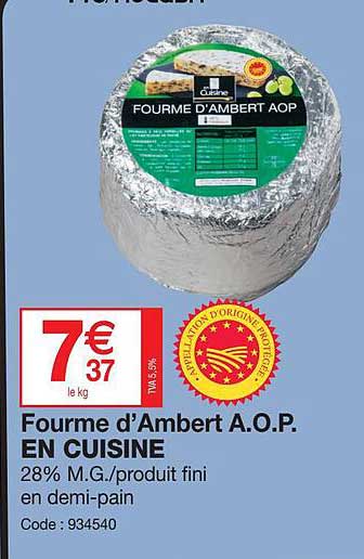 fourme d'ambert a.o.p. en cuisine