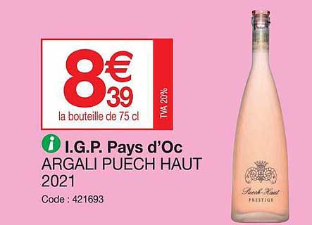 i.g.p. pays d'oc argali puech haut 2021