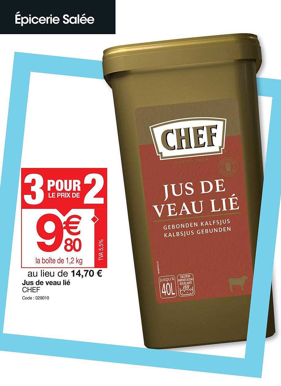 jus de veau lié chef