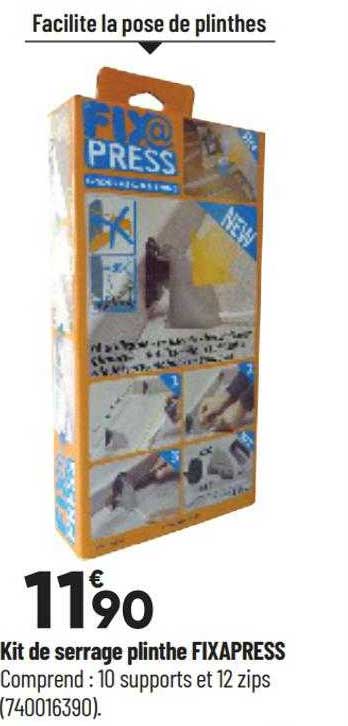 kit de serrage plinthe fixapress