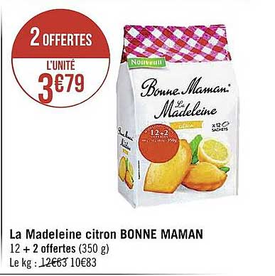 La Madeleine Citron Bonne Maman