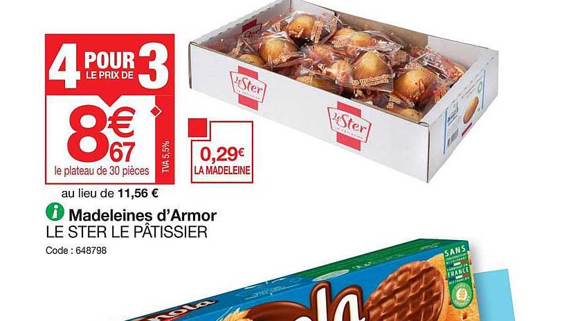 Madeleines D'armor Le Ster Le Pâtissier