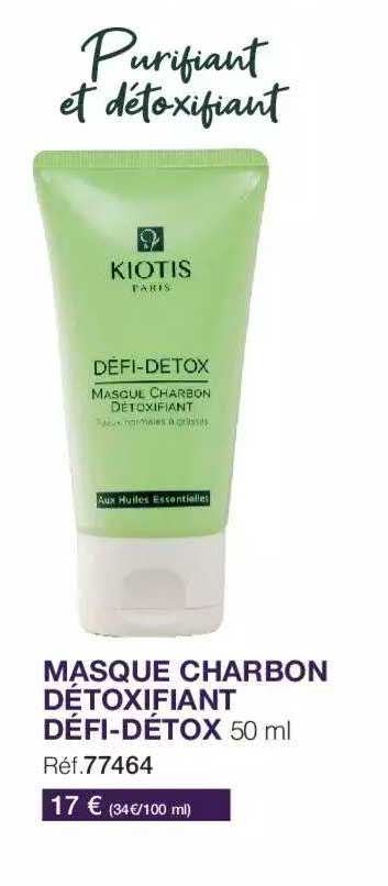 masque charbon détoxifiant défi-détox