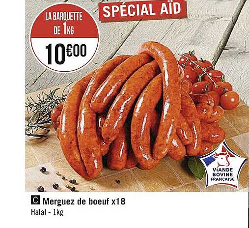 Merguez De Boeuf X18