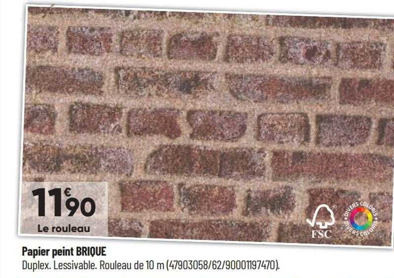 Papier Peint Brique