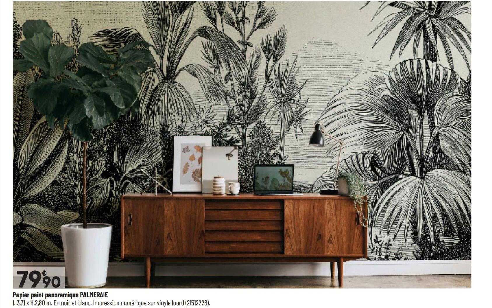 papier peint panoramique palmeraie