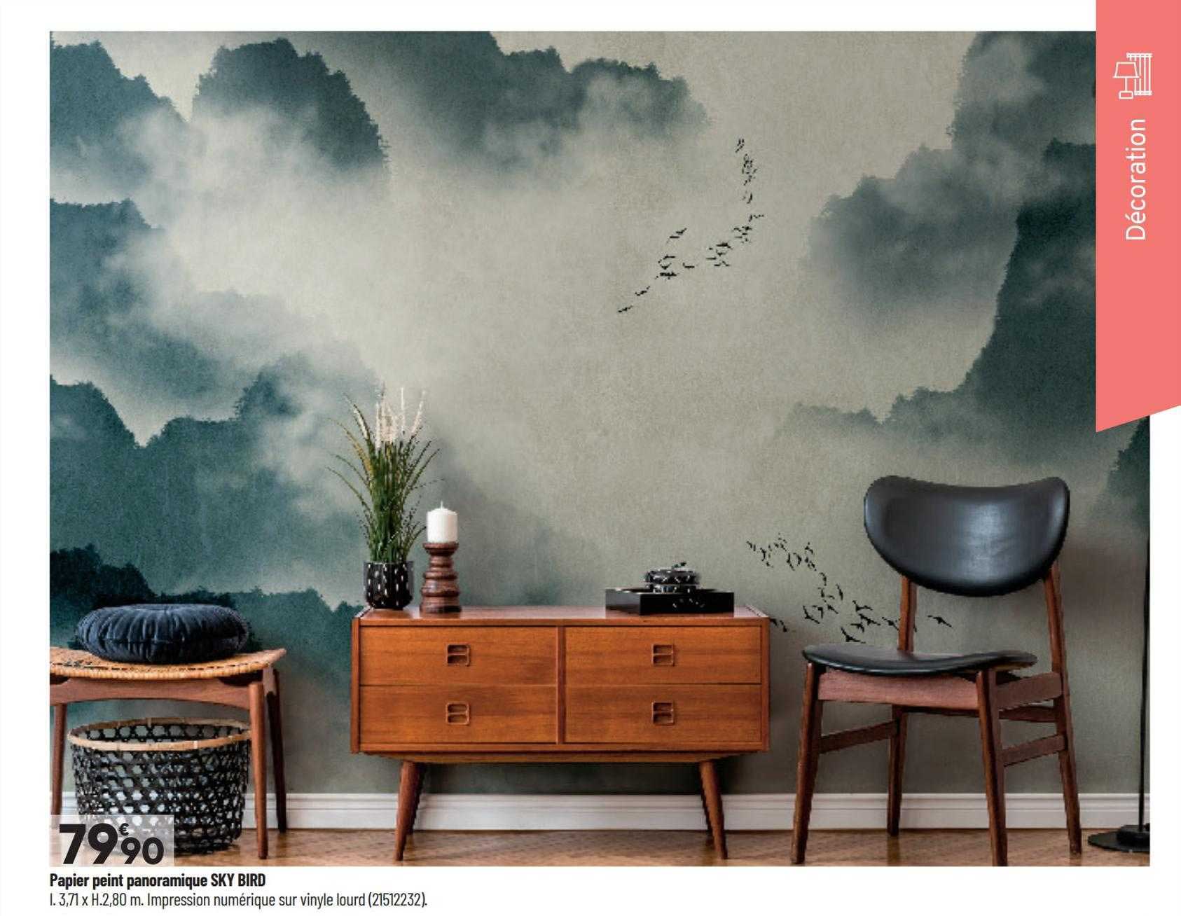 papier peint panoramique sky bird