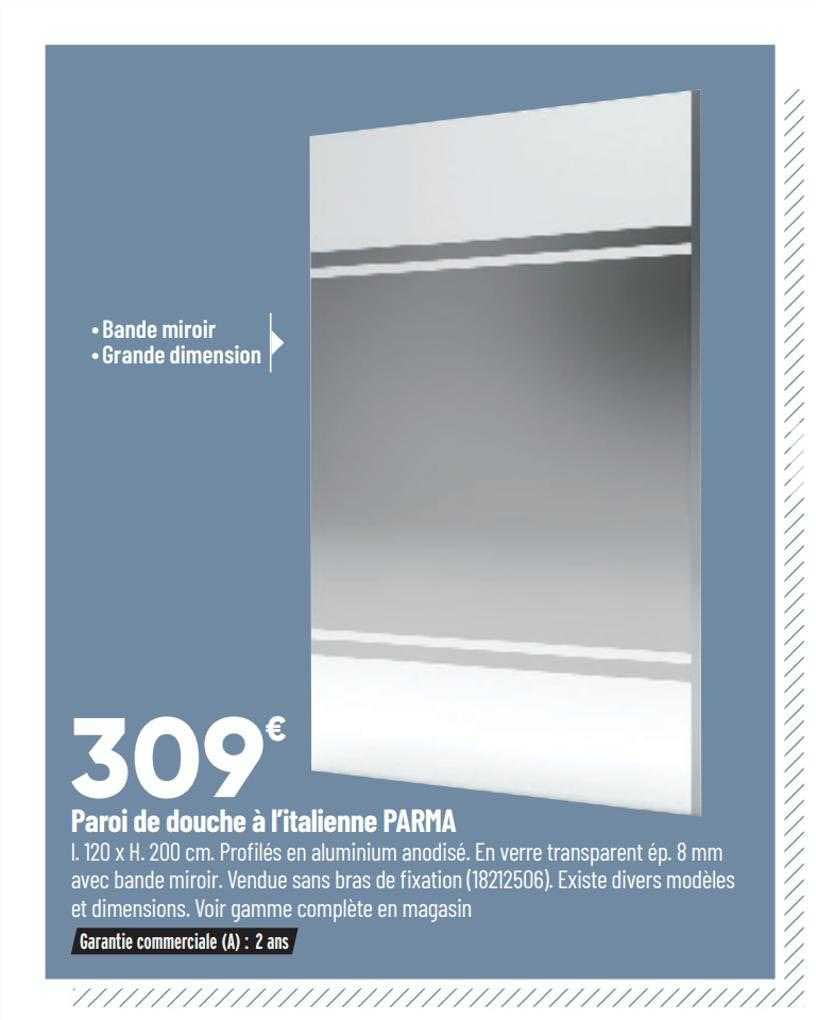 Paroi De Douche à L'italienne Parma