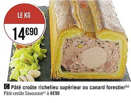 pâté croûte richelieu supérieur ou canard forestier