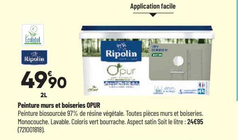 peinture murs et boiseries opur