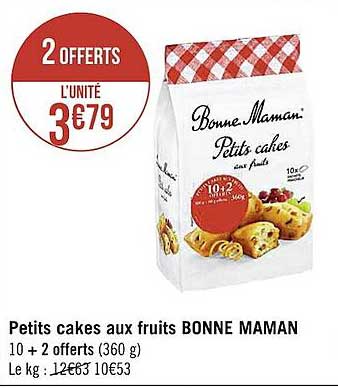 Petits Cakes Aux Fruits Bonne Maman