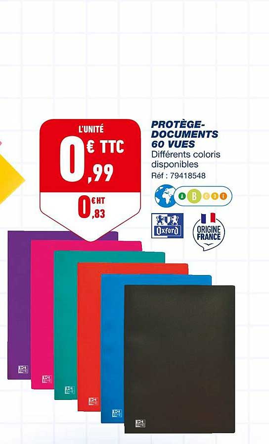 protège-documents 60 vues