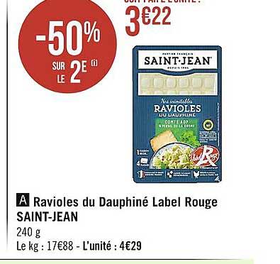 ravioles du dauphiné label rouge saint-jean