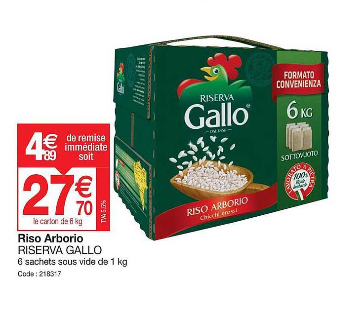 riso arborio riserva gallo