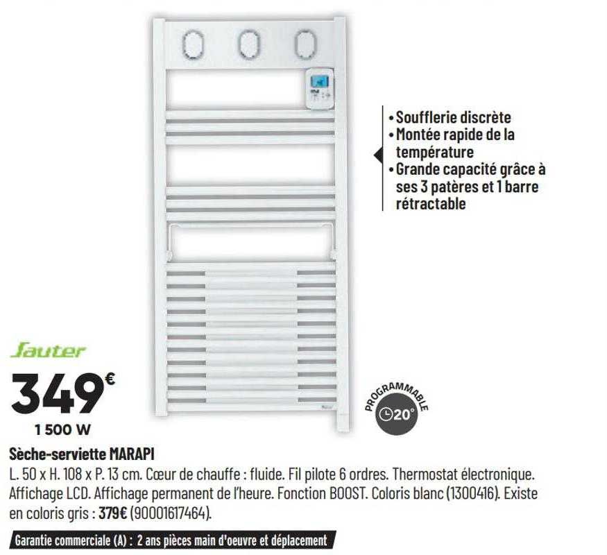 Sèche-serviette Marapi Sauter