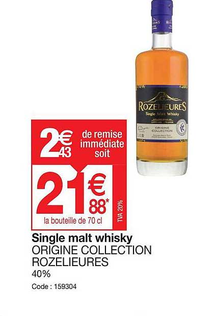 single malt whisky origine collection rozelieures