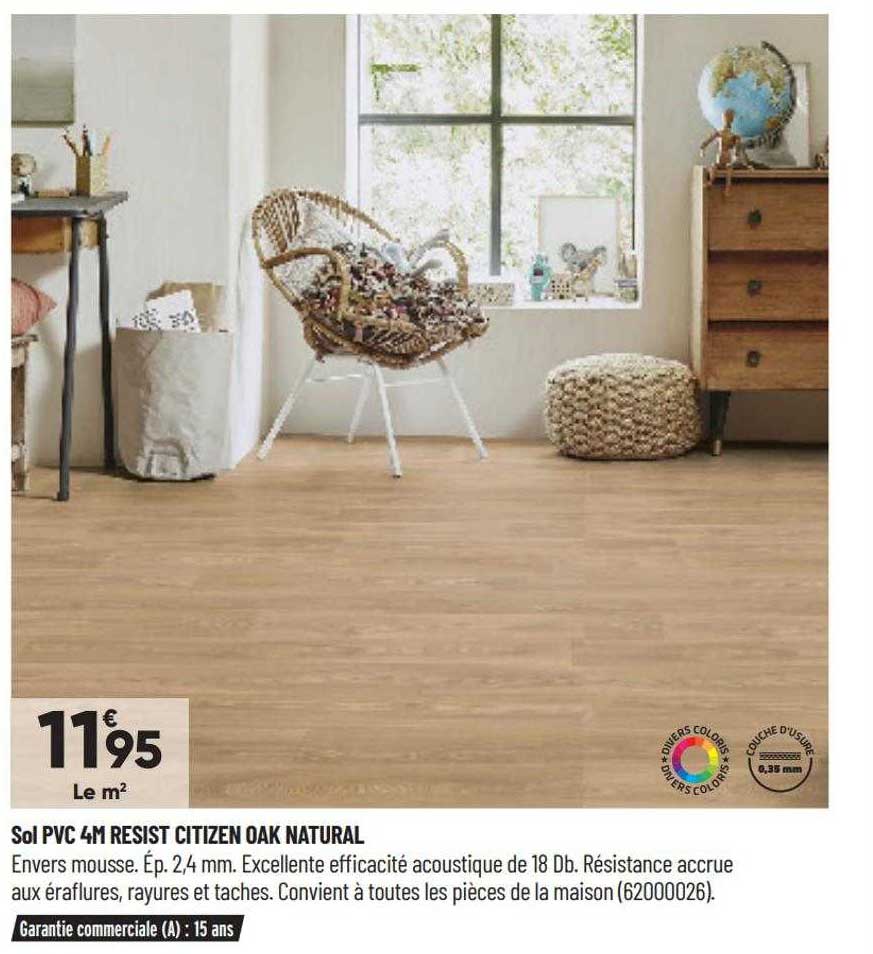sol pvc 4m resist citizen oak natural