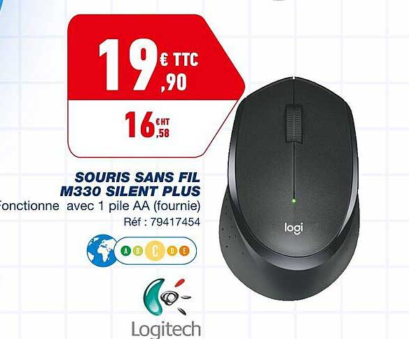 souris sans fil m330 silent plus
