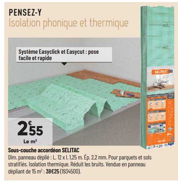 sous-couche accordéon selitac