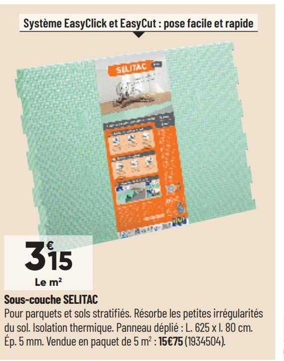 sous-couche selitac