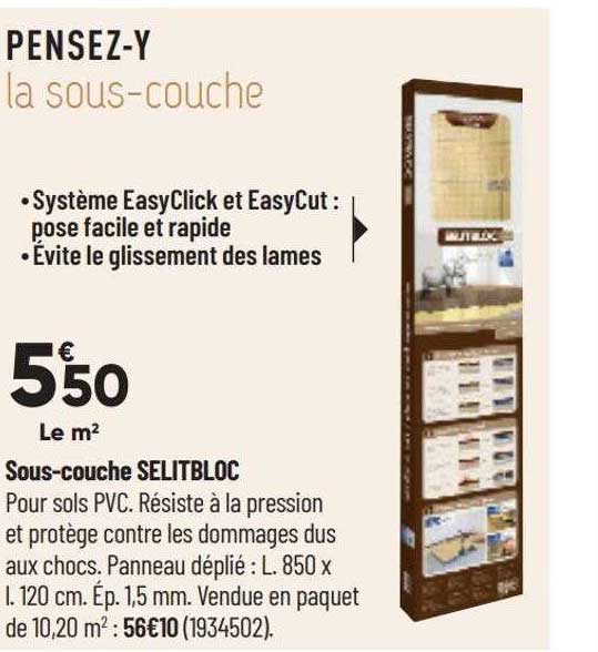 sous-couche selitbloc