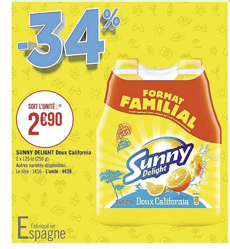 Sunny Delight Doux California