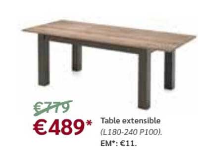 Table Extensible