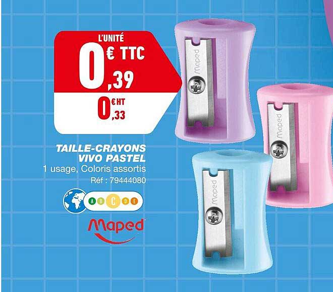 taille-crayons vivo pastel maped