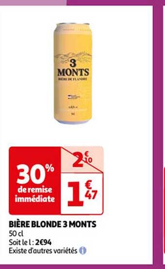 bière blonde 3 monts