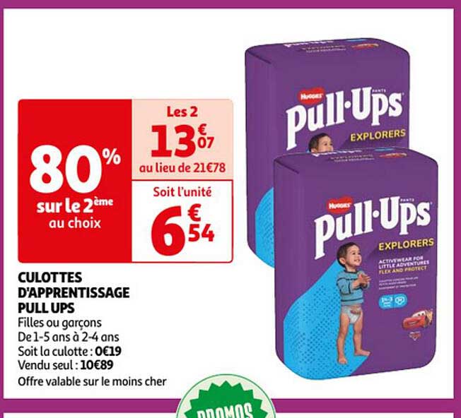 culottes d'apprentissage pull ups