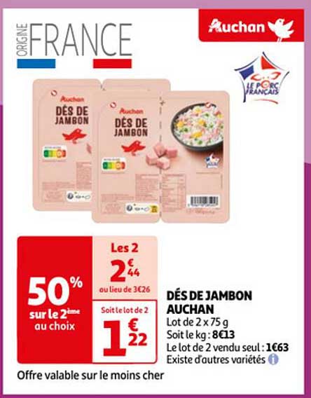 Dés De Jambon Auchan