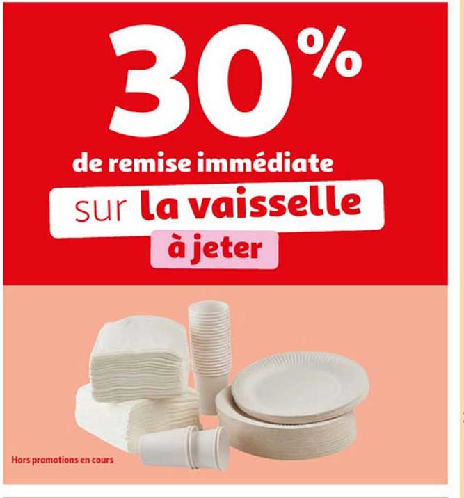 la vaisselle à jeter