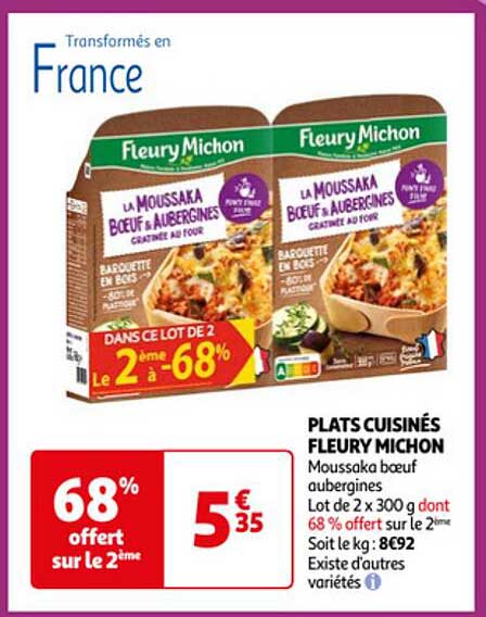 plats cuisinés fleury michon