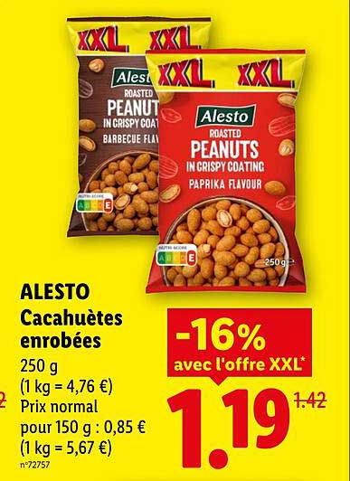 AlesTO Cacahuètes enrobées