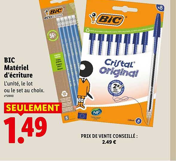 BIC Matériel d'écriture