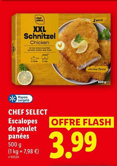CHEF SELECT Escalopes de poulet panées