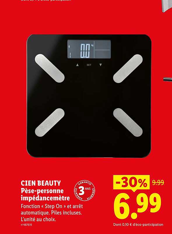 CIEN BEAUTY Pèse-personne impédancemètre