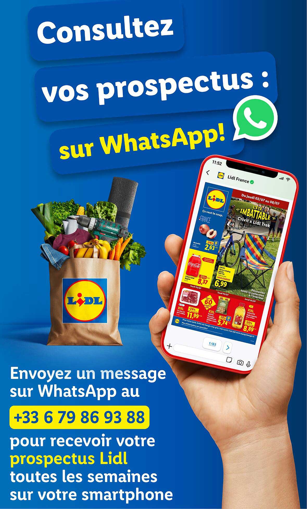 Consultez vos prospectus : sur WhatsApp!