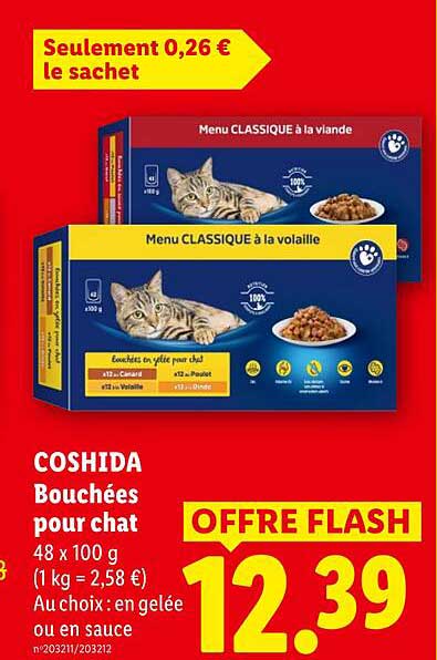 COSHIDA Bouchées pour chat