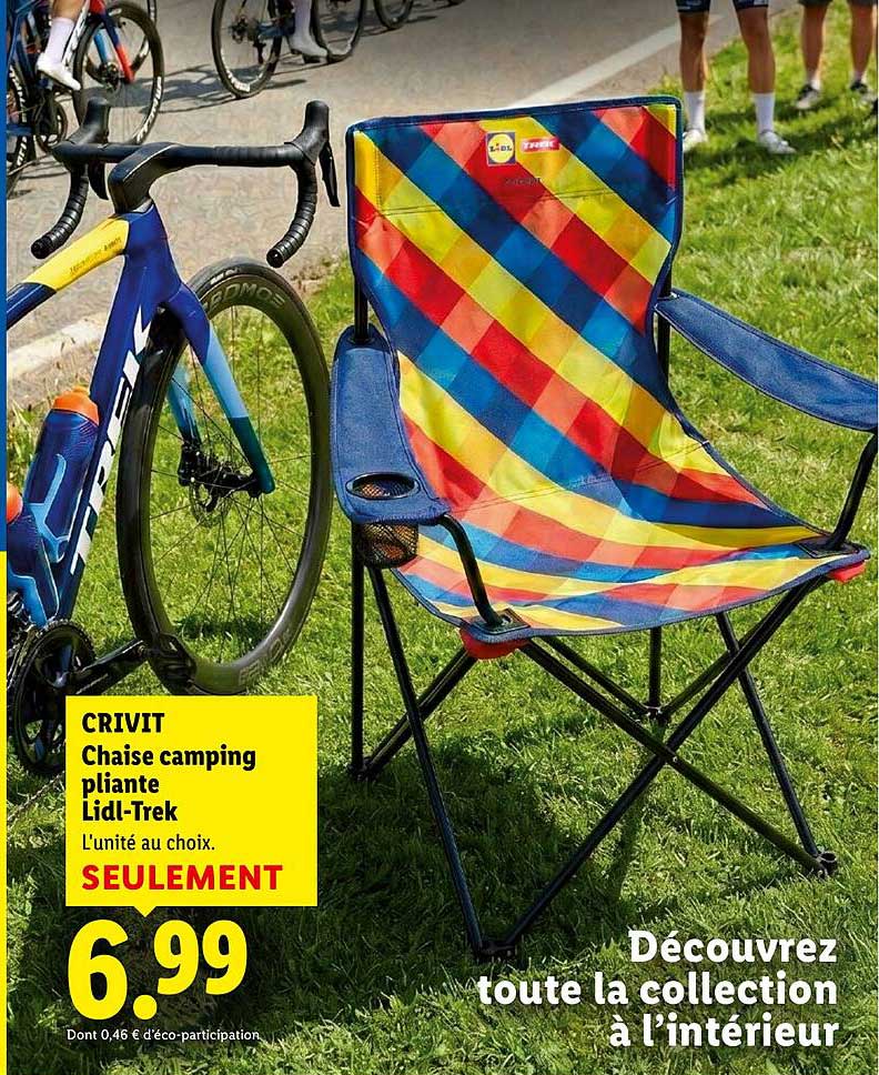 CRIVIT Chaise camping pliante Lidl-Trek