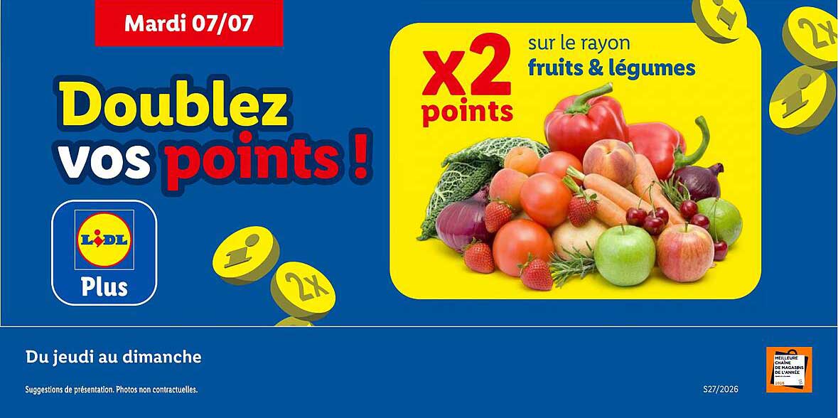 Doublez vos points!