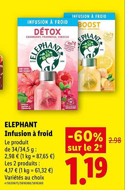 ELEPHANT Infusion à froid