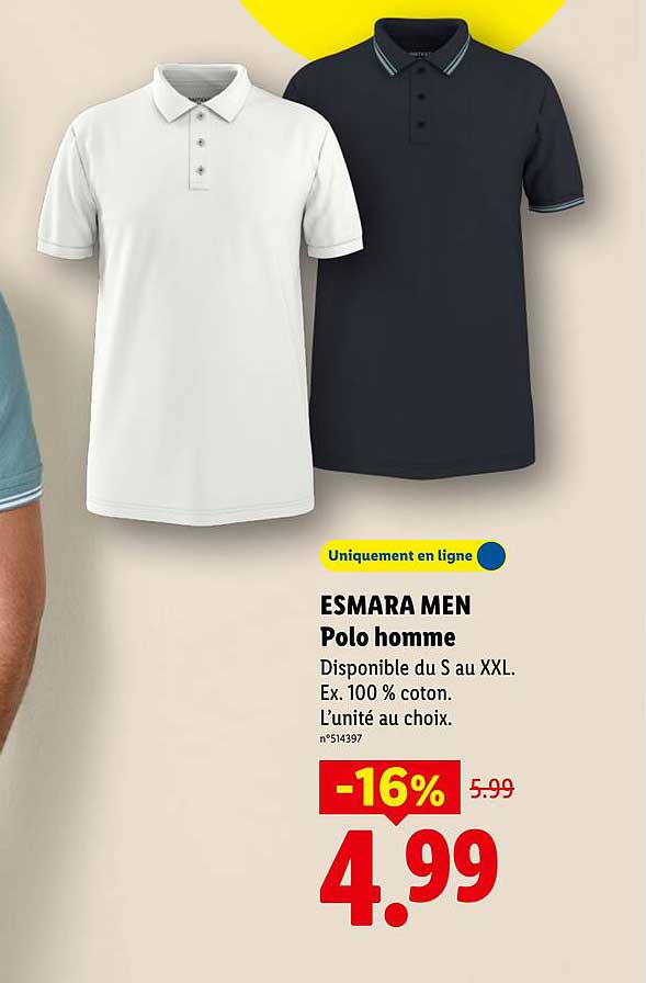 ESMARA MEN Polo homme