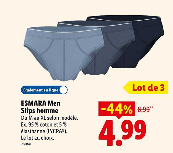 ESMARA Men Slips homme